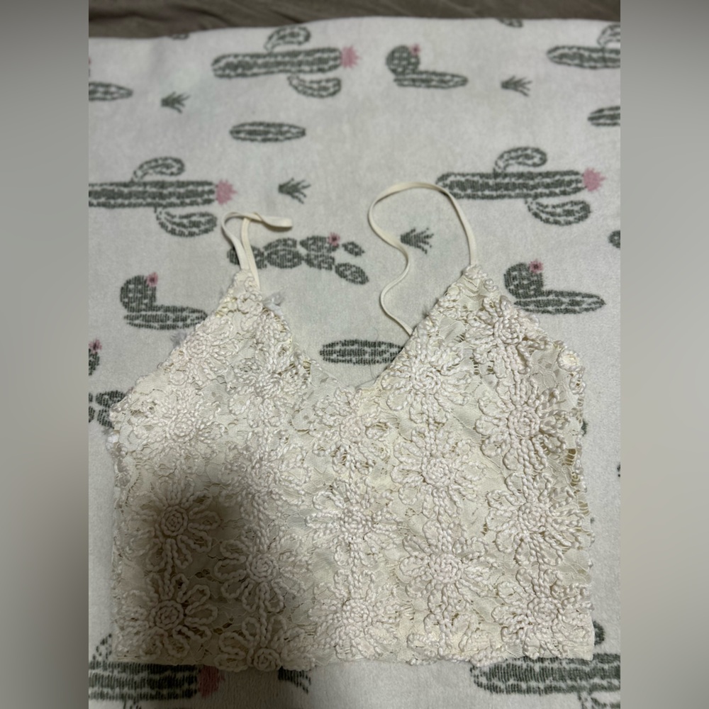 Zara Ivory Lace Top